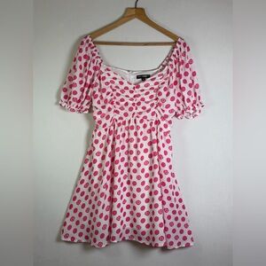 Hello Kitty for Shein Polka Dot Babydoll Dress Coquette Y2K Sanrio Core Sz M